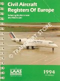 Civil Aircraft Registers of Europe - including the Mediterranean and Middle East, 1994 by MERRY, M. J.